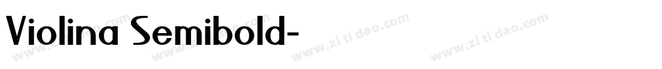 Violina Semibold字体转换